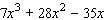 Factor the expression by taking out the greatest common factor.  