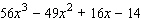 Factor the polynomial by grouping the terms together two at a time.  