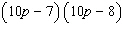 Factor the problem completely. First, factor out the greatest common factor, and then factor the remaining trinomial.   A)    B)    C)    D)    E)   