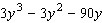 Factor the problem completely. First, factor out the greatest common factor, and then factor the remaining trinomial.  
