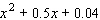 Factor the trinomial.  