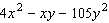 Factor the trinomial.   A)    B)    C)    D)    E)   