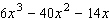 Factor the expression completely. Look first for the greatest common factor.   A)    B)    C)    D)    E)   