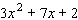 Factor the trinomial.  