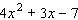 Factor the trinomial.  