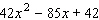 Factor the trinomial.  