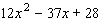 Factor the trinomial.  