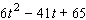 Factor the trinomial.  