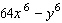 Factor the expression as the sum or difference of two cubes.  
