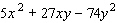 Factor the polynomial completely; that is, once you are finished factoring, none of the factors you obtain should be factorable.  