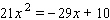Solve the equation.  