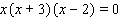 The equation is already in factored form. Use the special zero factor property to set the factors to 0 and solve.     __________