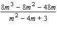Reduce the following rational expression to lowest terms, if possible.  