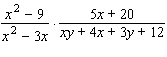 The following problem involves some factoring by grouping. Remember, before you can divide out factors common to the numerator and denominator of a product, you must factor completely.  