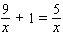 Solve the following equation. Be sure to check each answer in the original equation if you multiply both sides by an expression that contains the variable.   A)    B)  no solution C)    D)    E)   