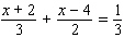 Solve the following equation. Be sure to check each answer in the original equation if you multiply both sides by an expression that contains the variable.   A)    B)    C)    D)    E)   