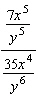 Simplify the complex fraction.   A)    B)    C)    D)    E)   