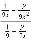 Simplify the complex fraction.   A)    B)    C)    D)    E)   