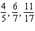 Simplify each term in the following sequence.   A)    B)    C)    D)    E)   