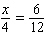 Solve the following proportion.   A)    B)    C)    D)    E)   