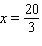 Solve the following proportion.   A)    B)    C)    D)    E)   