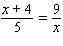 Solve the following proportion.   A)    B)    C)    D)    E)   