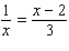 Solve the following proportion.   A)    B)    C)    D)    E)   