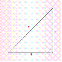 Find x in the right triangle.   A)    B)    C)    D)    E)   