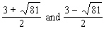 Simplify the pair of expressions.  