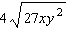Simplify the radical expression as much as possible. Assume all variables represent positive numbers.   A)    B)    C)    D)    E)   