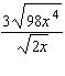 Put the radical expression into simplified form. Assume the variable represents a positive number.   A)    B)    C)    D)    E)   