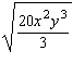 Put the radical expression into simplified form. Assume the variables represent positive numbers.  