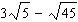 Simplify each term, if necessary, and then use the distributive property to combine terms, if possible.   A)    B)    C)  0 D)    E)   