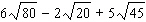 Simplify each term, if necessary, and use the distributive property to combine terms, if possible.   A)    B)    C)    D)    E)   