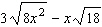 All variables in the problem below represent positive real numbers. Simplify each term, and combine, if possible.   A)    B)    C)    D)    E)   