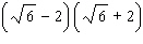 Perform the multiplication. Give your answer in simplified form for radical expressions.  