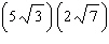 Perform the multiplication. Give your answer in simplified form for radical expressions.  