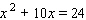 Solve the equation by completing the square.   A)    B)    C)    D)    E)   