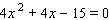 Solve the equation by completing the square.  