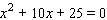 Solve the equation by using the quadratic formula.   A)    B)    C)    D)    E)   