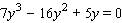 Solve the equation by first factoring out the common factor   and then using the quadratic formula.   A)    B)    C)    D)    E)   