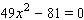 Solve the equation   using the quadratic formula. (Notice   )  A)    B)    C)    D)    E)   