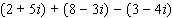Combine the complex number.   A)    B)    C)    D)    E)   