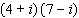 Multiply the complex numbers.   A)    B)    C)    D)    E)   