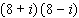 Multiply the complex numbers.   A)    B)    C)    D)    E)   