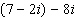 Combine the complex number.  