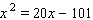 Solve the quadratic equation. Use whatever method seems to fit the situation or is convenient for you.   A)    B)    C)    D)    E)   