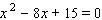 Solve the quadratic equation. Use whatever method seems to fit the situation or is convenient for you.   A)    B)    C)    D)    E)   