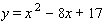 The graph of   is shown in the figure. As you can see, the graph does not cross the   -axis. If the graph did cross the   -axis, the   -intercepts would be solutions to the equation:   Solve this equation. The solutions will confirm the fact that the graph cannot cross the   -axis.   A)    B)    C)    D)    E)   