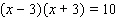 Solve the quadratic equation. Use whatever method seems to fit the situation or is convenient for you.  